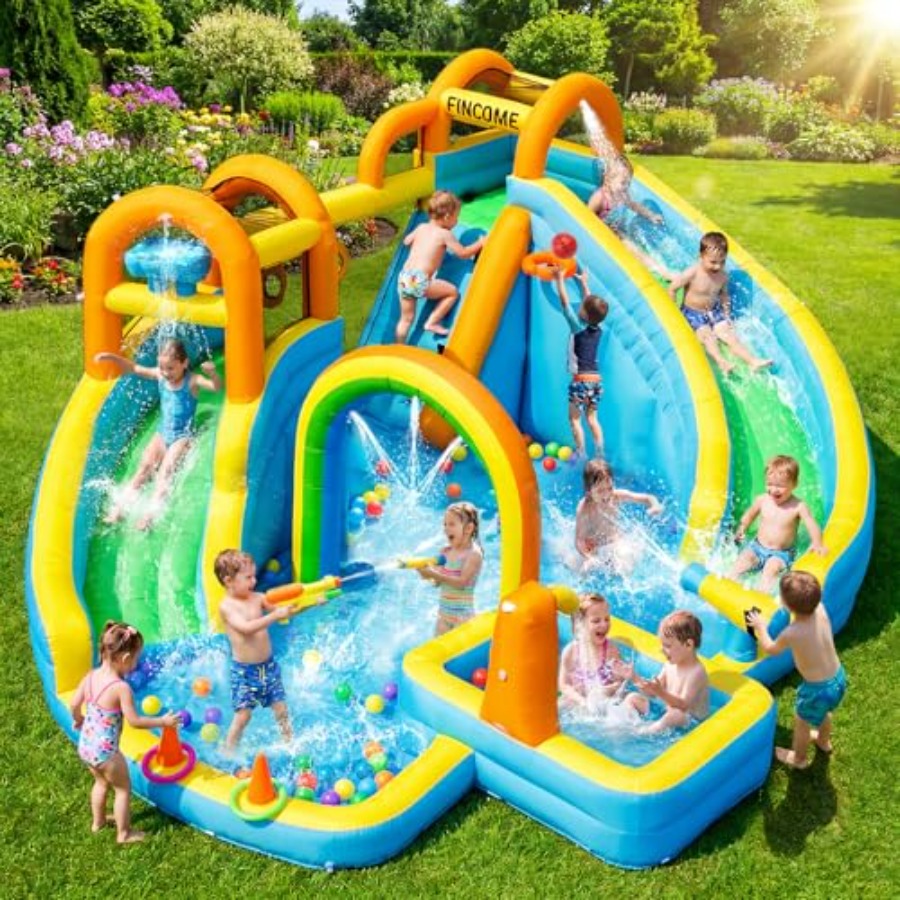 Water Slide Inflatable - منزلق مائي قابل للنفخ للأطفال للاستخدام