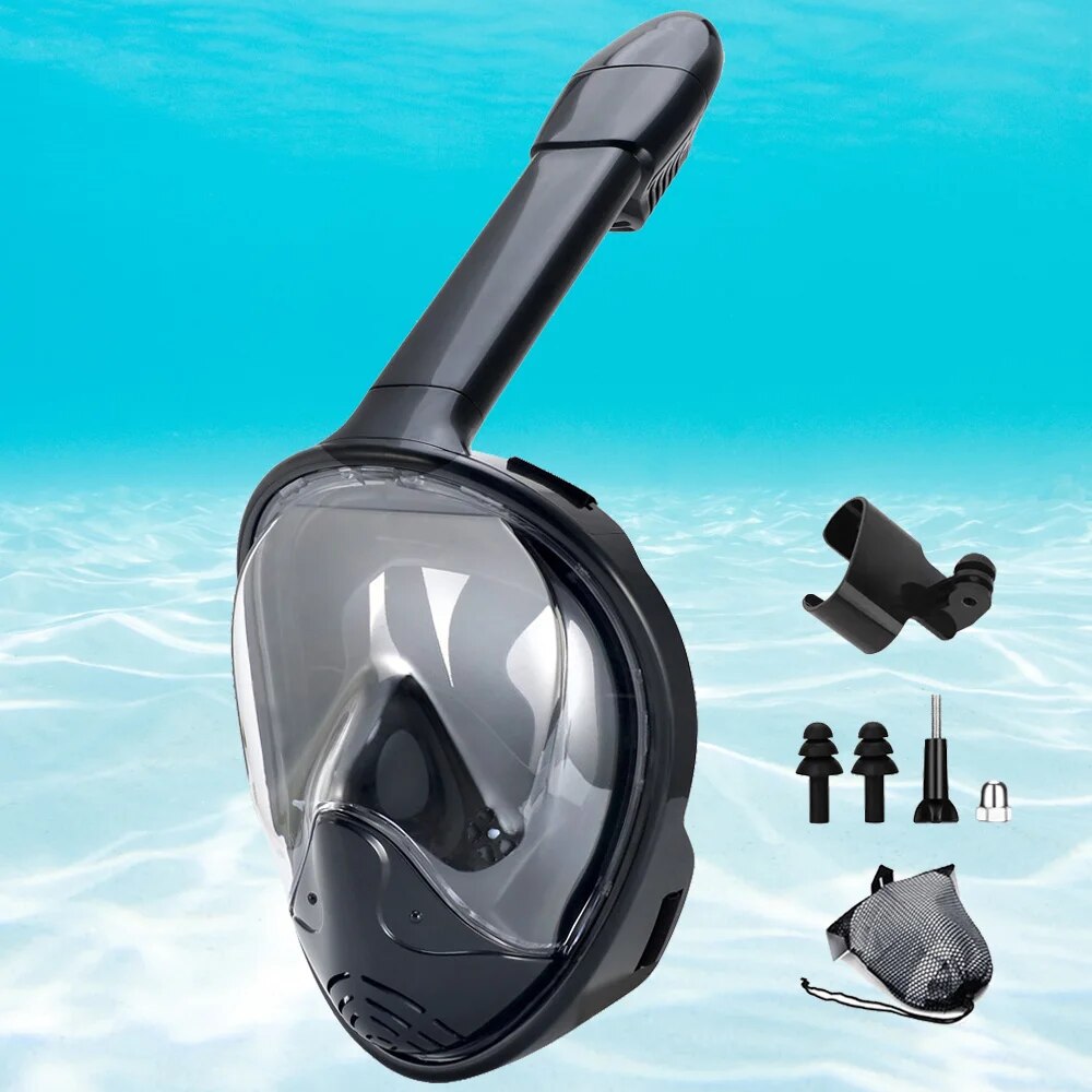 Snorkel Mask Full Face - تحت الماء الغوص كامل الوجه الأطفال