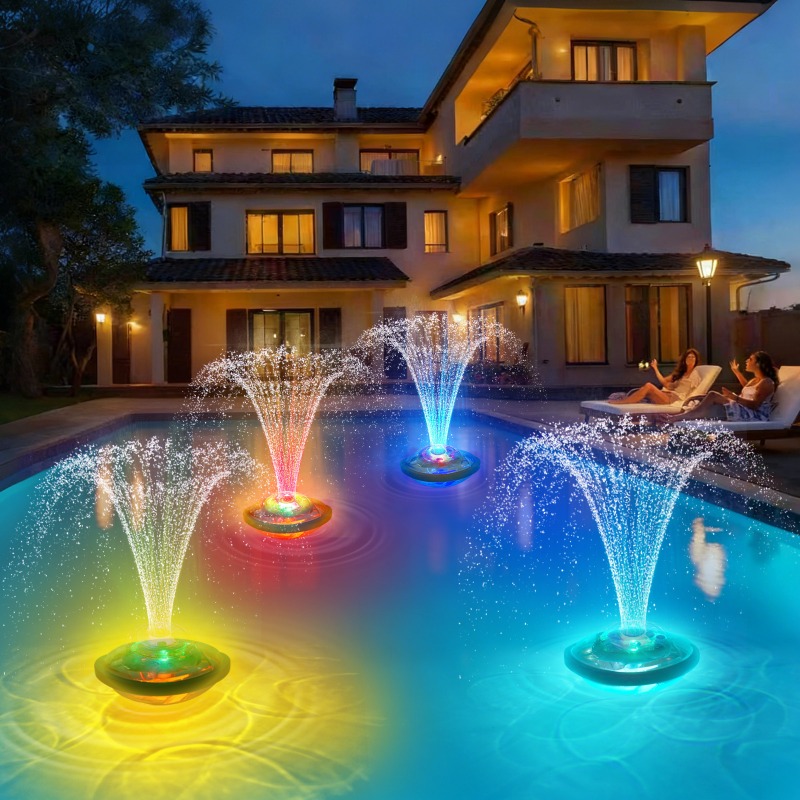 Pool Light Solar Rechargeable - ضوء نافورة لاسلكي جديد 2026 مع