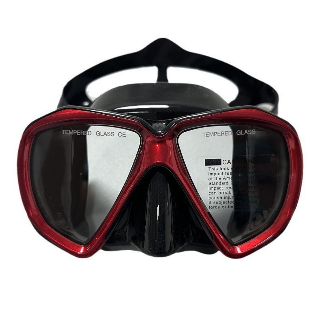 Snorkel Mask Full Face - نظارات غوص من السيليكون بإطار كبير: