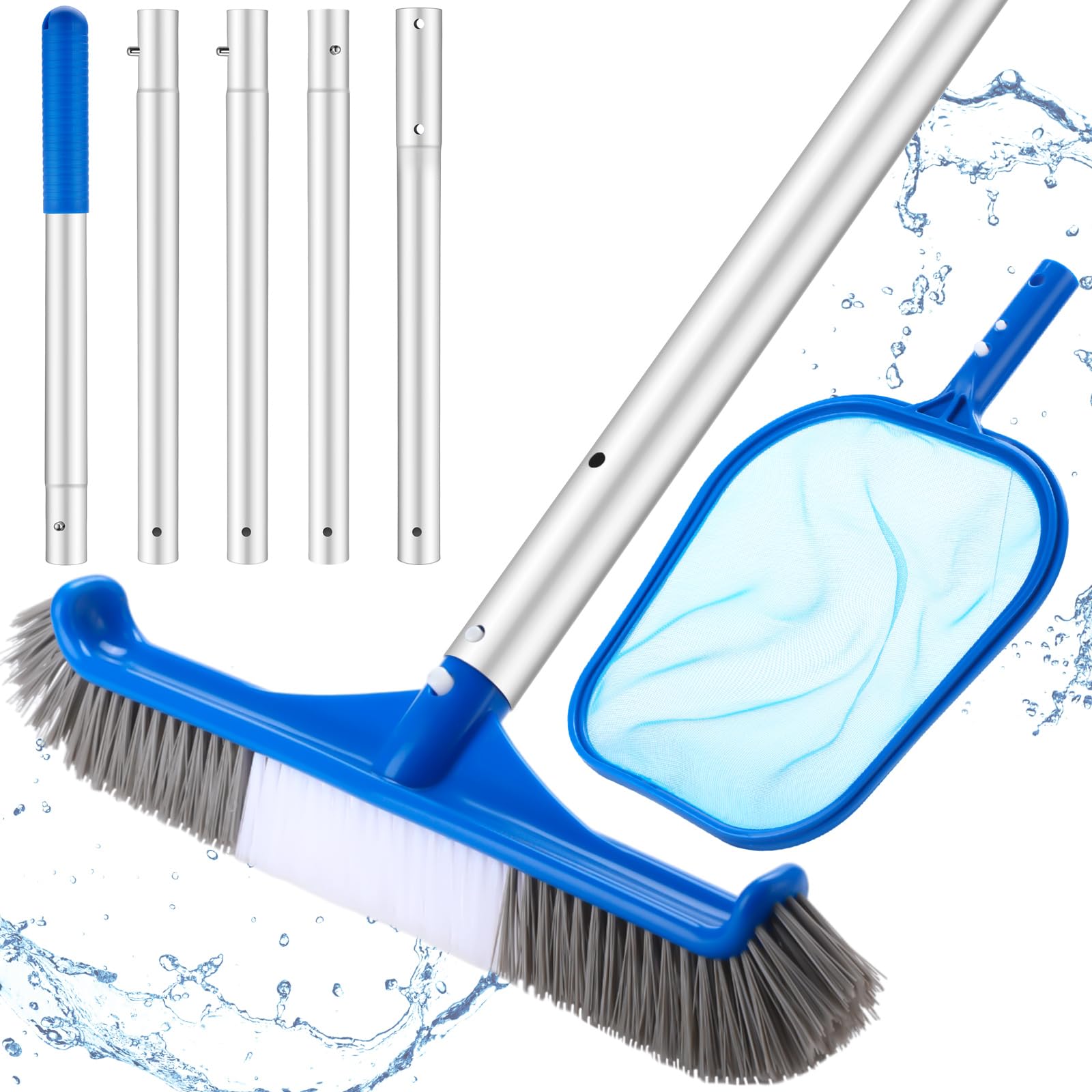 Pool Skimmer Net - مجموعة أدوات تنظيف حمام السباحة المكونة