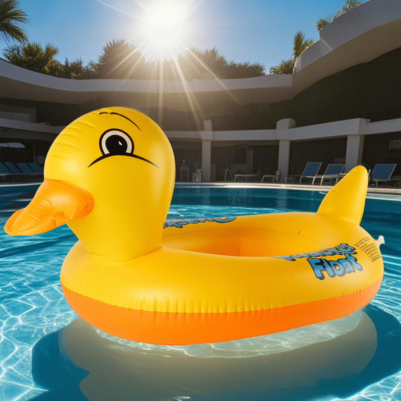 Pool Float Ring Inflatable - قطعة واحدة من عوامة سميكة قابلة