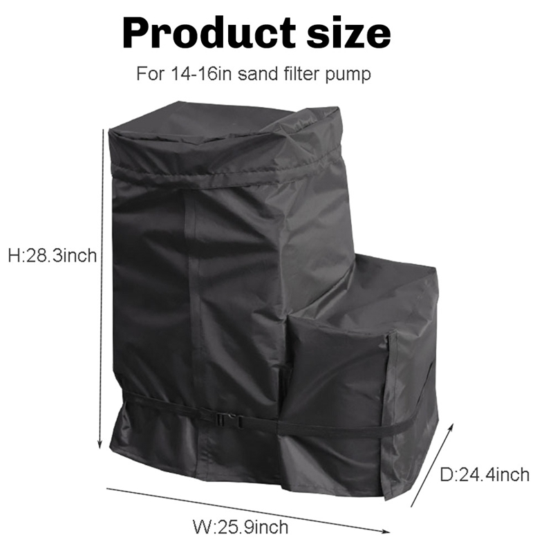 غطاء مضخة حمام السباحة لفلتر ا - مراجعة Pool Cover Waterproof وسعره
