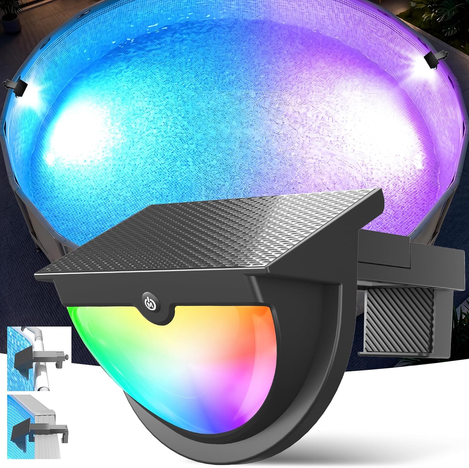 أضواء حمام السباحة الشمسية متع - مراجعة Pool Light Solar Rechargeable وسعره
