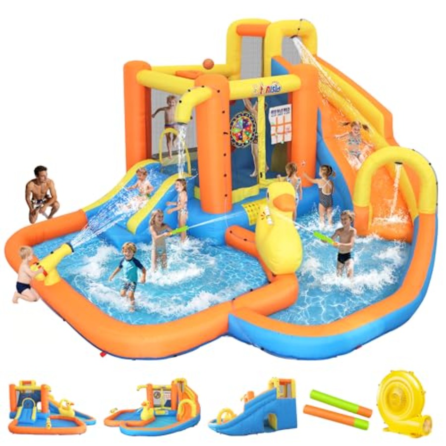 حديقة مائية قابلة للنفخ للأطفا - مراجعة Water Slide Inflatable وسعره