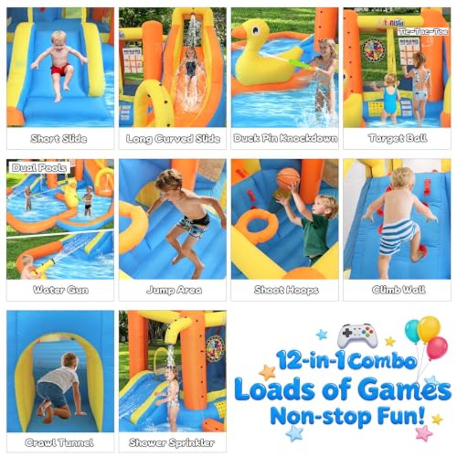 حديقة مائية قابلة للنفخ للأطفا - مراجعة Water Slide Inflatable وسعره