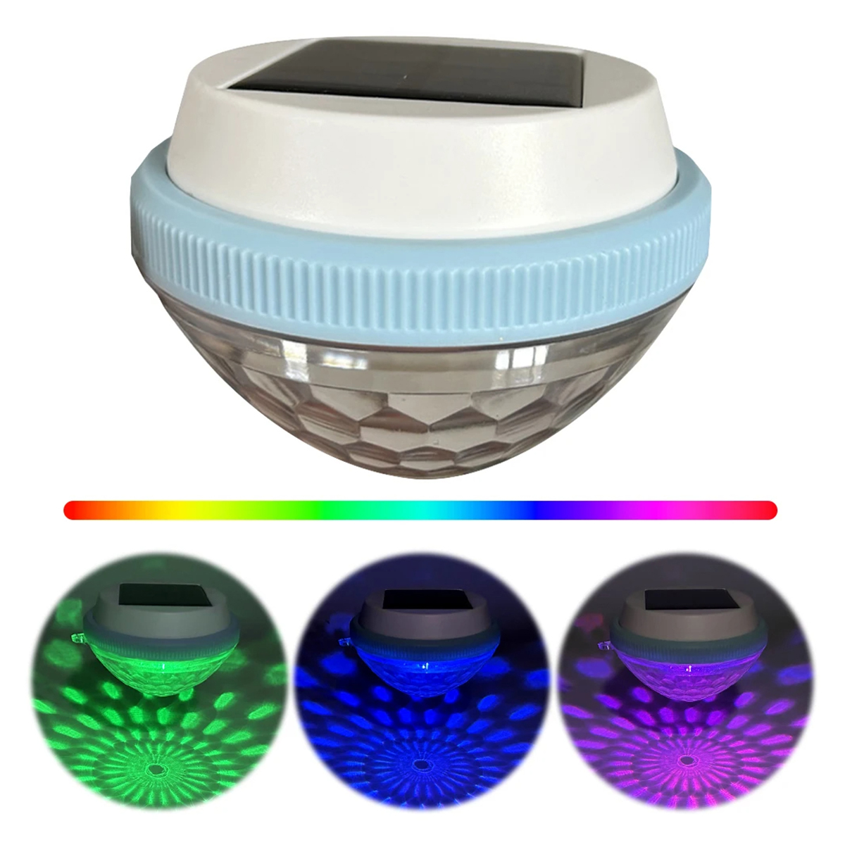 البوب الشمسية العائمة إضاءة حم - مراجعة Pool Light Solar Rechargeable وسعره
