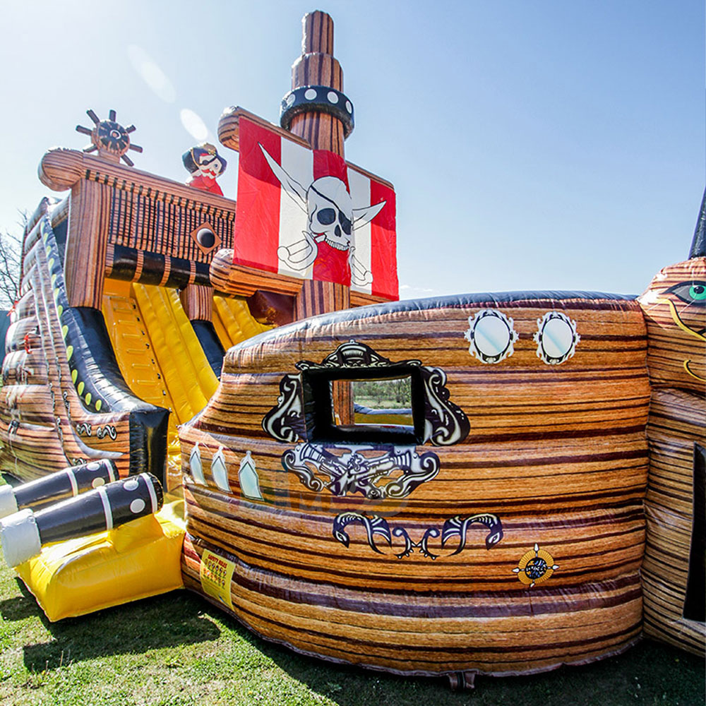 زحليقة مائية على شكل سفينة قرا - مراجعة Water Slide Inflatable وسعره