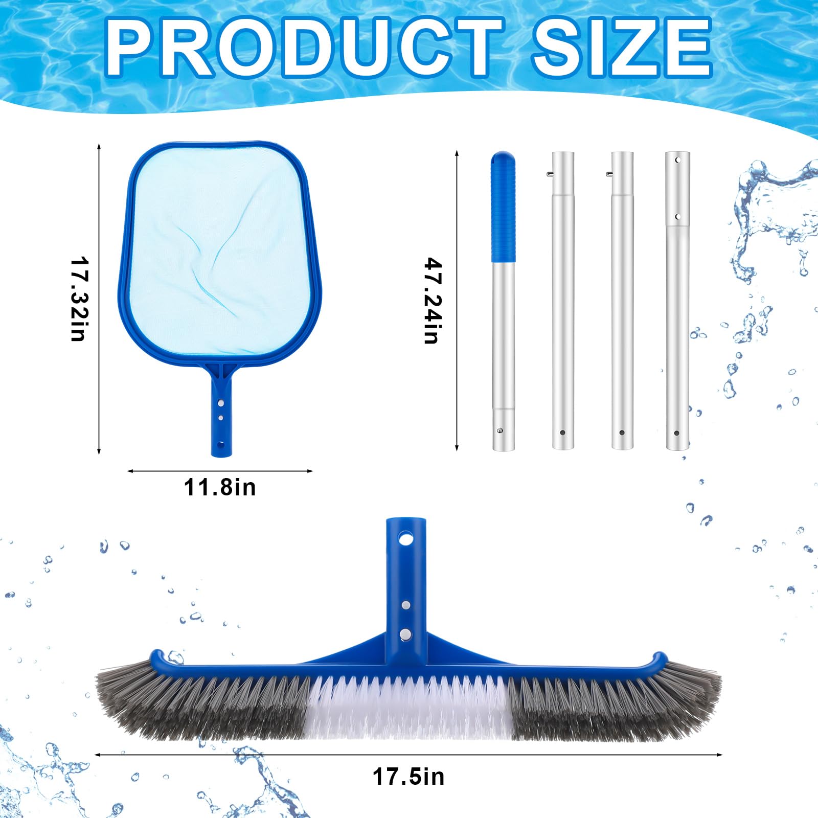 مجموعة أدوات تنظيف حمام السباح - مراجعة Pool Skimmer Net وسعره