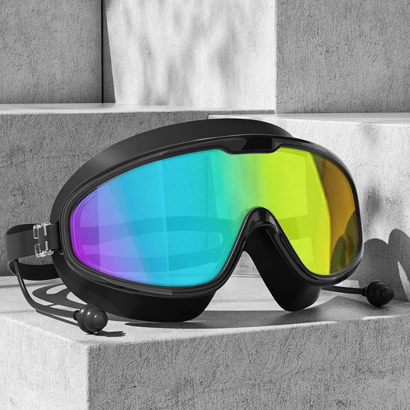 نظارات سباحة بإطار كبير، نظارا - مراجعة Swim Goggles Anti Fog Uv وسعره