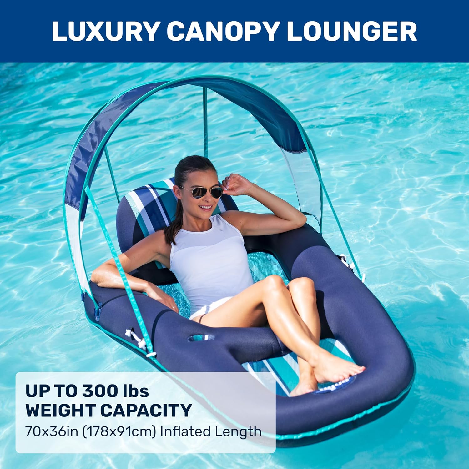 عوامة مائية كبيرة الحجم قابلة  - مراجعة Pool Lounger Inflatable وسعره