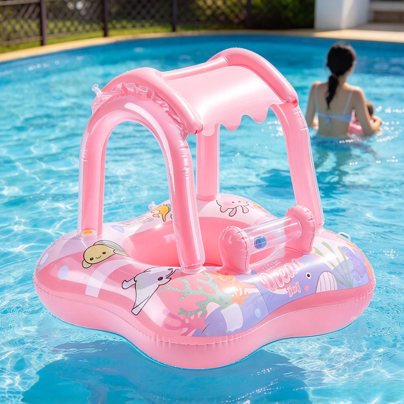 عوامة استرخاء قابلة للنفخ مع م - مراجعة Pool Float Ring Inflatable وسعره