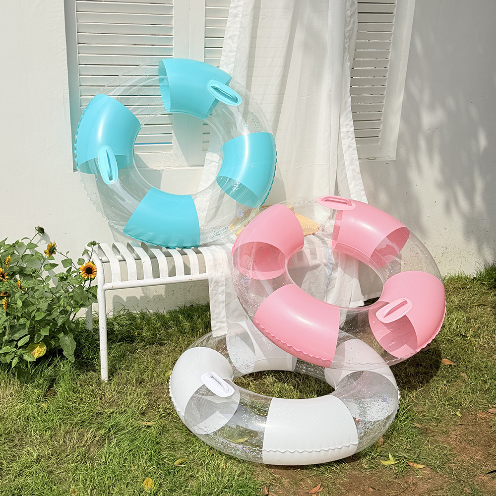 حلقة سباحة شفافة للكبار، حلقة  - مراجعة Pool Float Ring Inflatable وسعره