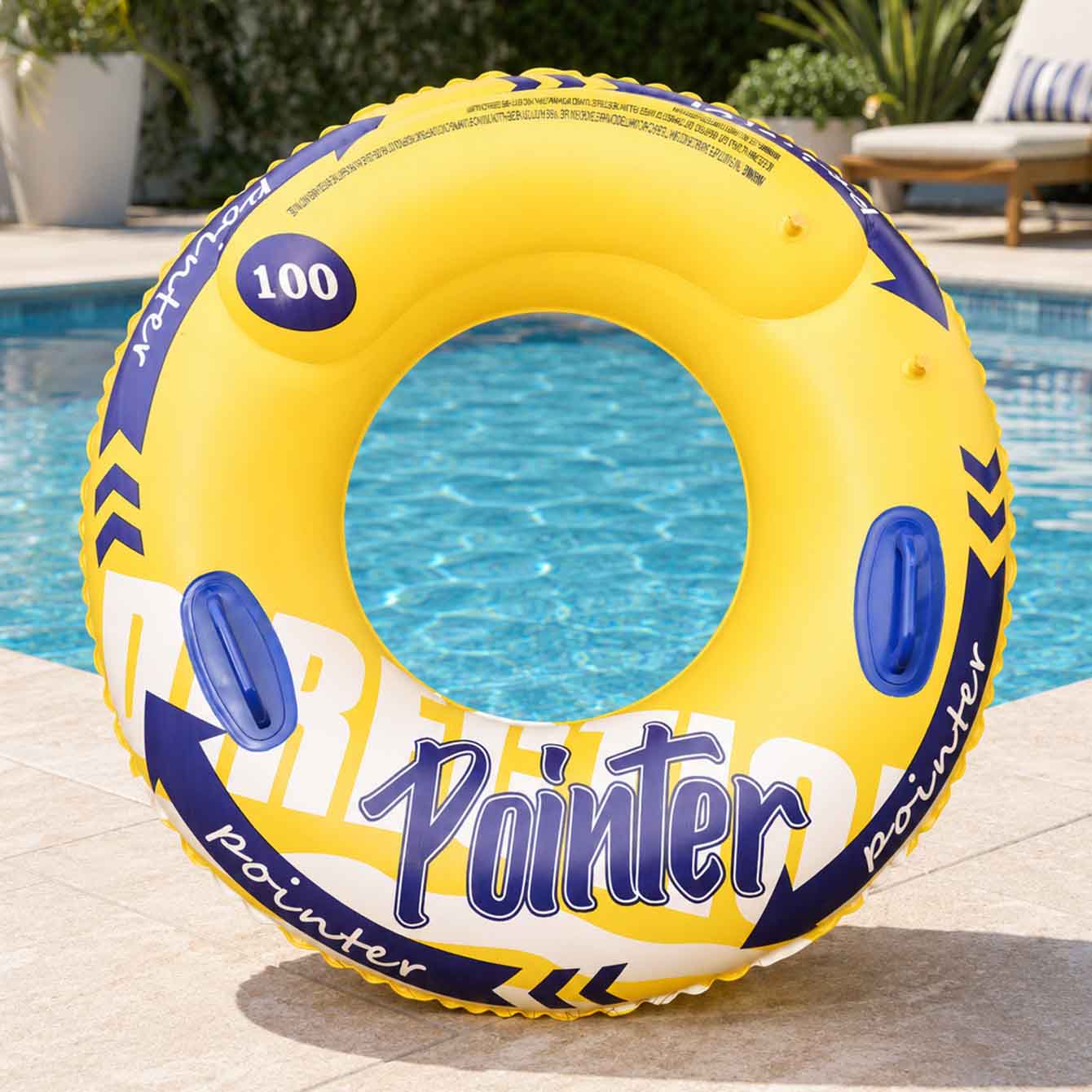 حلقة سباحة قابلة للنفخ مع مقاب - مراجعة Pool Float Ring Inflatable وسعره