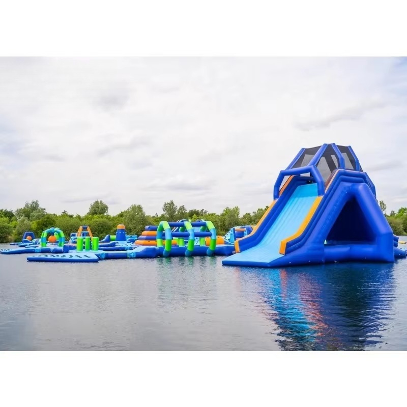 حديقة مائية قابلة للنفخ، معدات - مراجعة Water Slide Inflatable وسعره